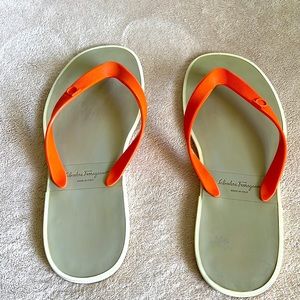 Ferragamo summer flip flops. Fashionable.